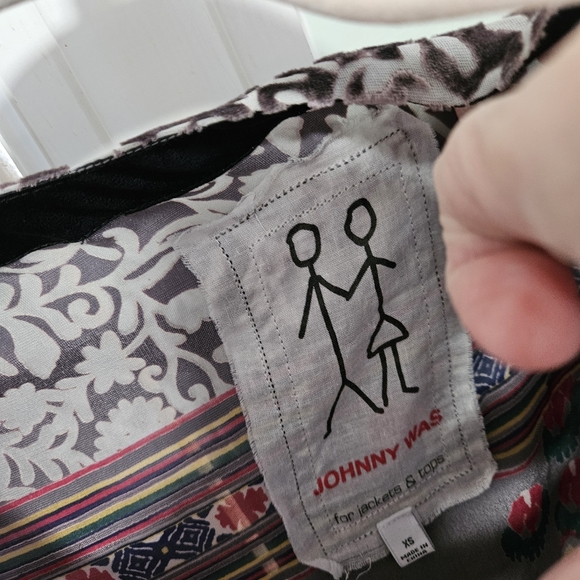 Johnny Was Silk Blend Velvet Burnout Tunic Dress Sz XS. Will Fit Medium - Picture 2 of 7